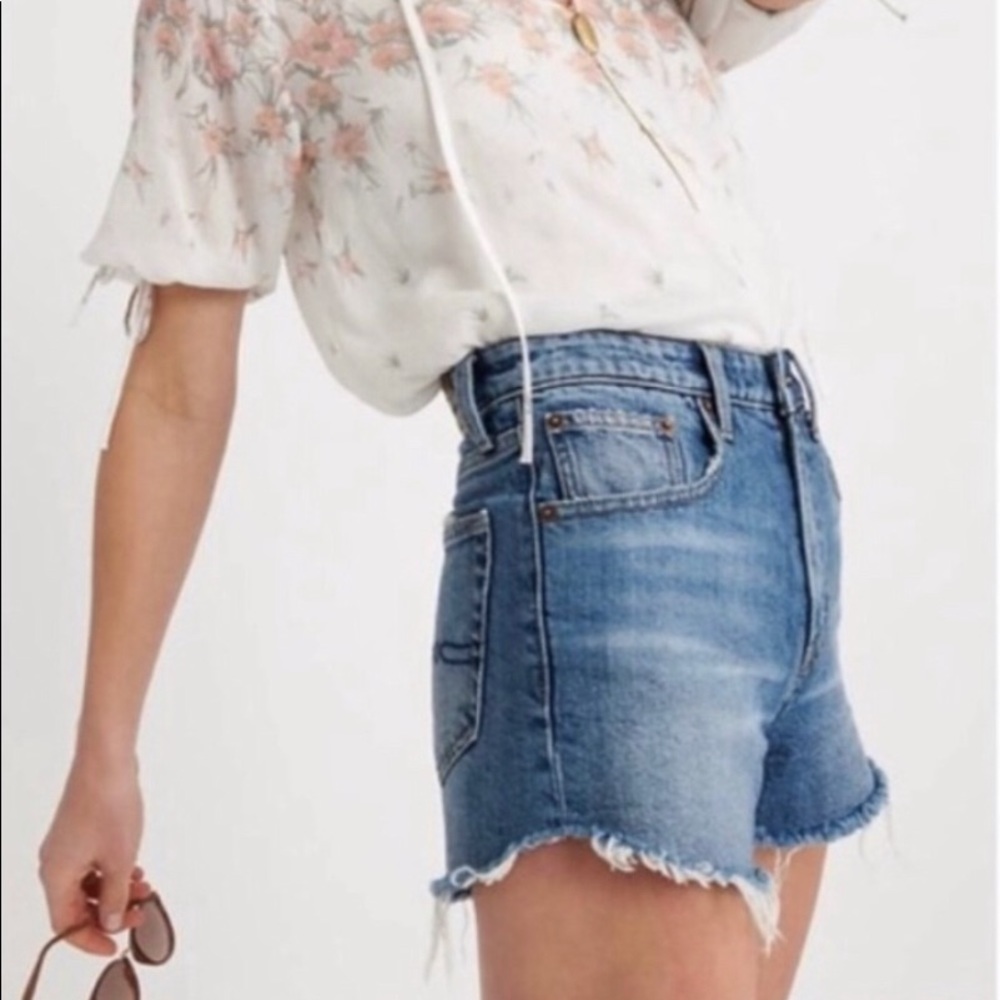 Lucky Brand High Rise Jean Shorts